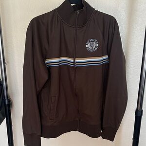 GAP Brown Jacket with Blue and White Accents